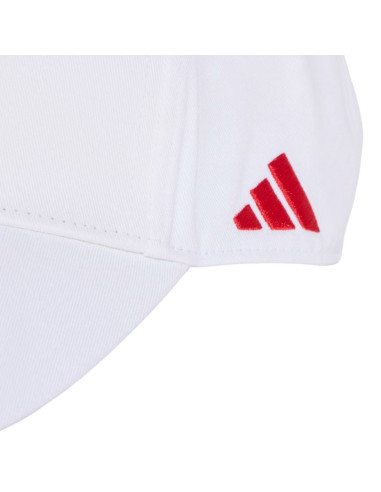 Czapka z daszkiem dla dzieci adidas fc bayern monachium biała kt3396