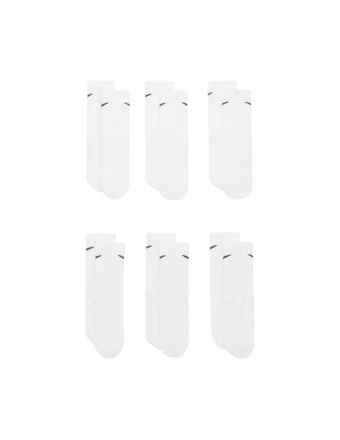 Skarpety dla dzieci nike everyday cush crew 6 par białe sx6910 100