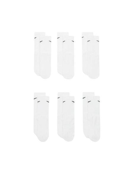 Skarpety dla dzieci nike everyday cush crew 6 par białe sx6910 100