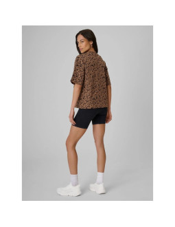 Legginsy krótkie z prążkowanej dzianiny damskie 4f 4frss26tstif042-20s 2