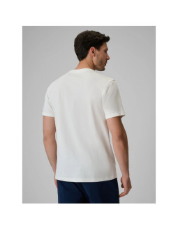 T-shirt regular z nadrukiem męski 4f 4frss26ttshm3993-11s 2