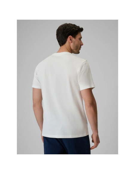 T-shirt regular z nadrukiem męski 4f 4frss26ttshm3993-11s