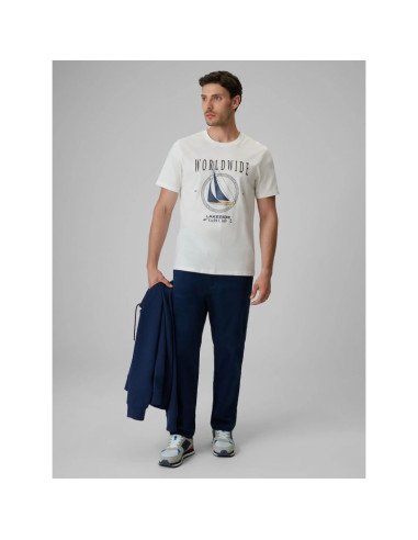 T-shirt regular z nadrukiem męski 4f 4frss26ttshm3993-11s