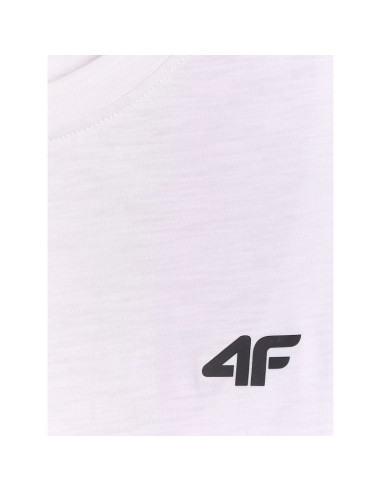 T-shirt regular gładki męski 4f 4frss26ttshm3994-10s