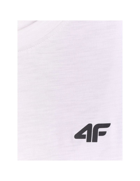 T-shirt regular gładki męski 4f 4frss26ttshm3994-10s