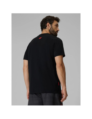 T-shirt regular z nadrukiem męski 4f 4frss26ttshm4039-20s