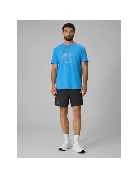 T-shirt regular z nadrukiem męski 4f 4frss26ttshm4039-33s