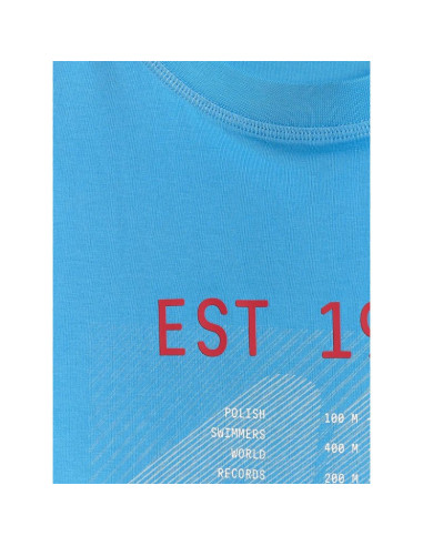 T-shirt regular z nadrukiem męski 4f 4frss26ttshm4039-33s
