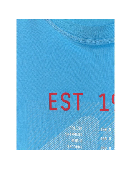 T-shirt regular z nadrukiem męski 4f 4frss26ttshm4039-33s