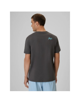 T-shirt regular z nadrukiem męski 4f 4frss26ttshm4295-22s 2