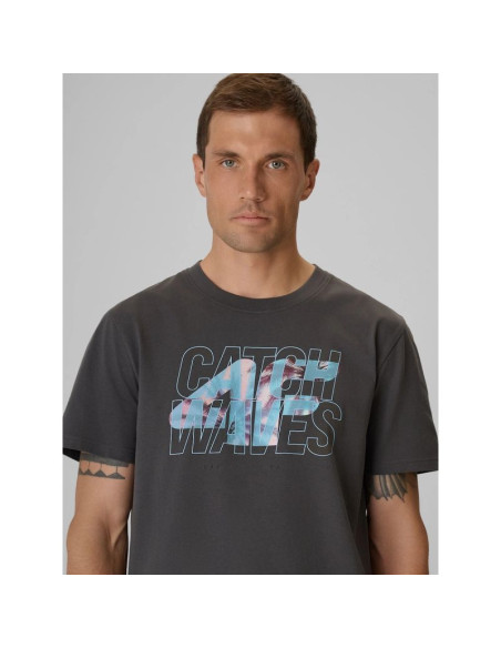 T-shirt regular z nadrukiem męski 4f 4frss26ttshm4295-22s