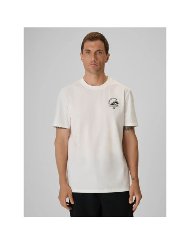 T-shirt relaxed z nadrukiem męski 4f 4frss26ttshm4296-11s