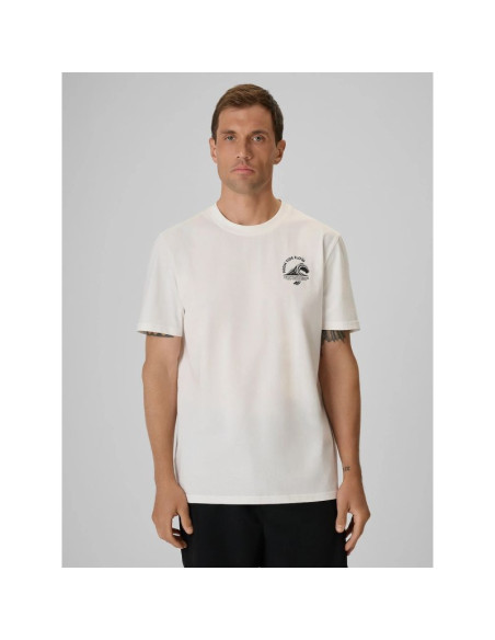 T-shirt relaxed z nadrukiem męski 4f 4frss26ttshm4296-11s