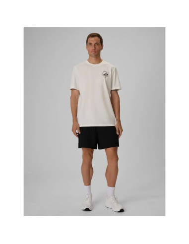T-shirt relaxed z nadrukiem męski 4f 4frss26ttshm4296-11s