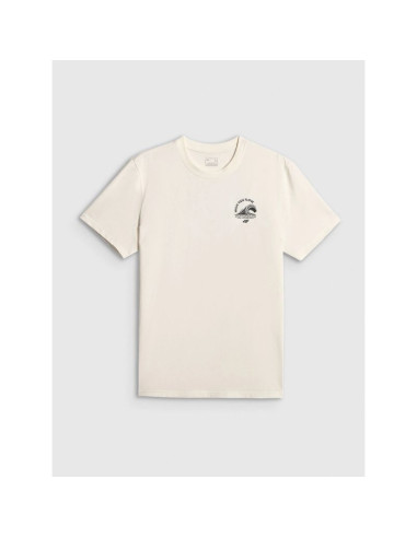 T-shirt relaxed z nadrukiem męski 4f 4frss26ttshm4296-11s