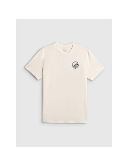 T-shirt relaxed z nadrukiem męski 4f 4frss26ttshm4296-11s