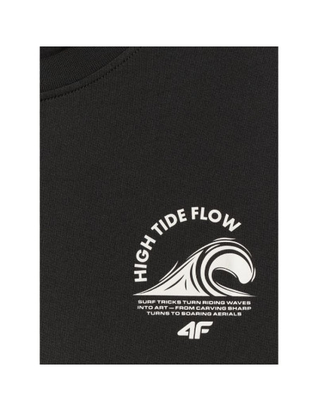 T-shirt relaxed z nadrukiem męski 4f 4frss26ttshm4296-20s