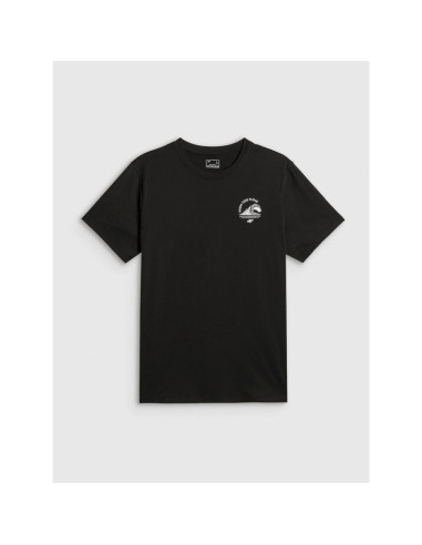 T-shirt relaxed z nadrukiem męski 4f 4frss26ttshm4296-20s