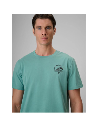 T-shirt relaxed z nadrukiem męski 4f 4frss26ttshm4296-47s