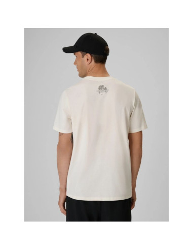 T-shirt regular z nadrukiem męski 4f 4frss26ttshm4298-11s