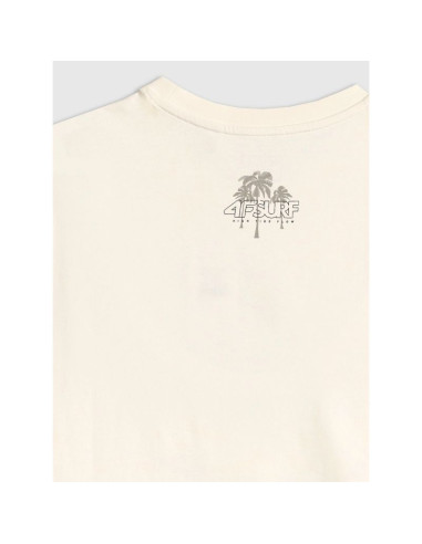 T-shirt regular z nadrukiem męski 4f 4frss26ttshm4298-11s