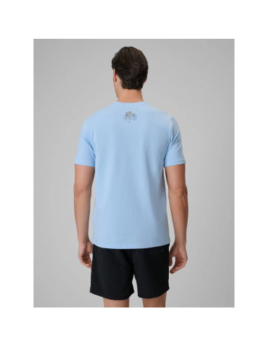 T-shirt regular z nadrukiem męski 4f 4frss26ttshm4298-34s