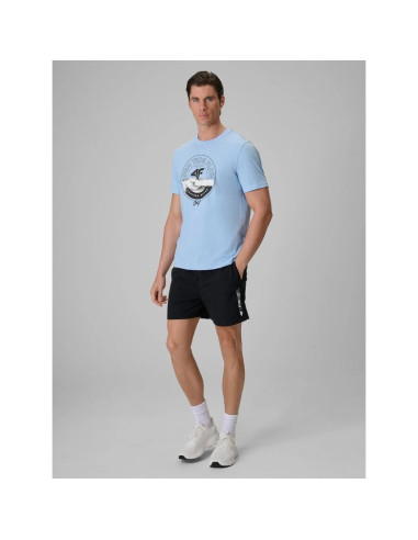 T-shirt regular z nadrukiem męski 4f 4frss26ttshm4298-34s