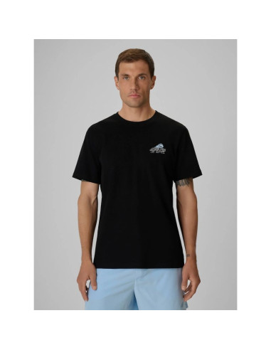 T-shirt regular z nadrukiem męski 4f 4frss26ttshm4299-20s