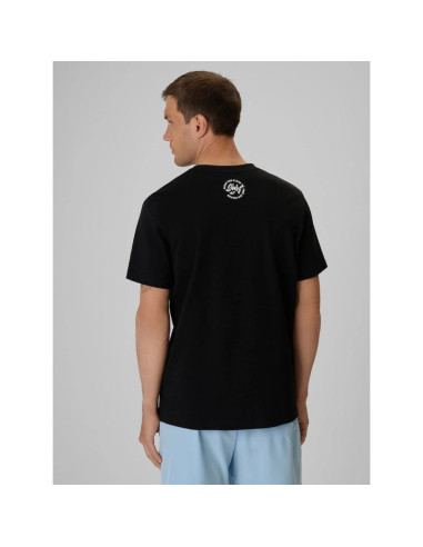 T-shirt regular z nadrukiem męski 4f 4frss26ttshm4299-20s