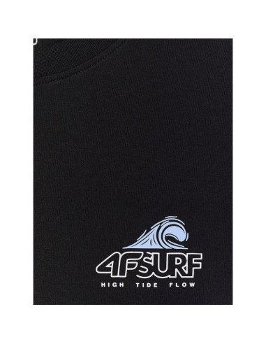 T-shirt regular z nadrukiem męski 4f 4frss26ttshm4299-20s