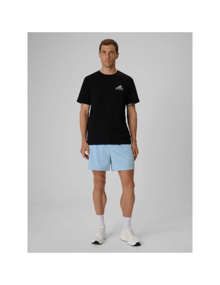 T-shirt regular z nadrukiem męski 4f 4frss26ttshm4299-20s