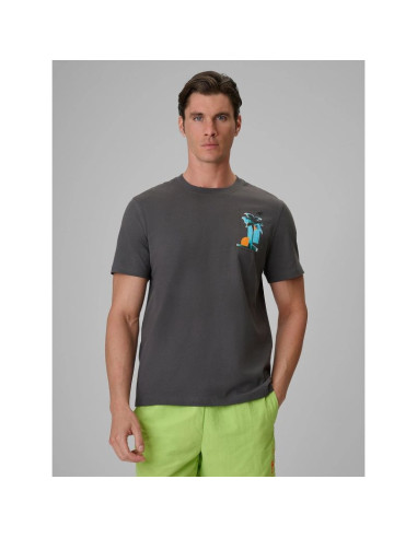 T-shirt regular z nadrukiem męski 4f 4frss26ttshm4301-22s