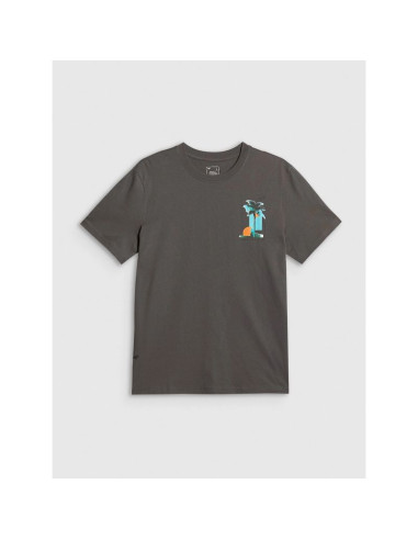 T-shirt regular z nadrukiem męski 4f 4frss26ttshm4301-22s