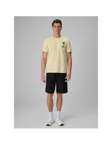 T-shirt regular z nadrukiem męski 4f 4frss26ttshm4301-73s