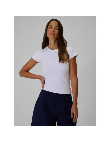 T-shirt slim gładki damski 4f 4frss26ttshf4520-10s