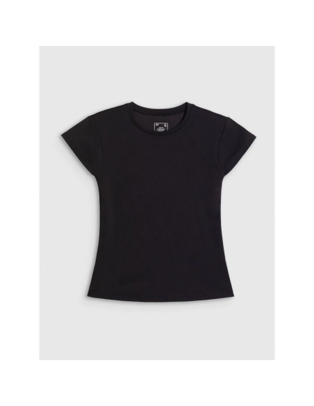 T-shirt slim gładki damski 4f 4frss26ttshf4520-20s