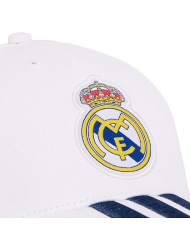 Czapka z daszkiem adidas real madryt biała kr2463