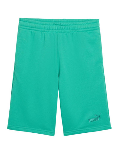 Spodenki dla dzieci puma ess small no.1 logo zielone 692974 40