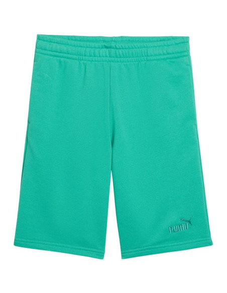 Spodenki dla dzieci puma ess small no.1 logo zielone 692974 40