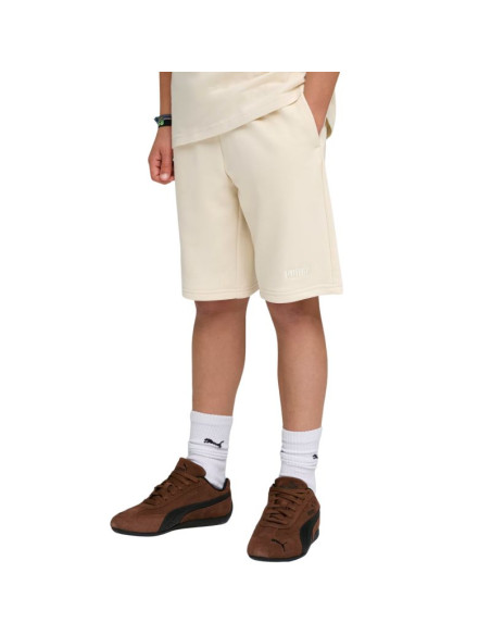 Spodenki dla dzieci puma ess small no.1 logo beżowe 692974 87