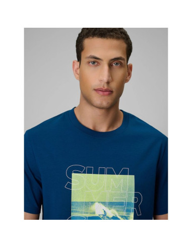 T-shirt regular z nadrukiem męski 4f 4fwss26ttshm2783-46s