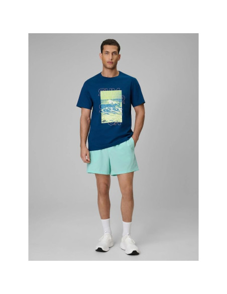 T-shirt regular z nadrukiem męski 4f 4fwss26ttshm2783-46s