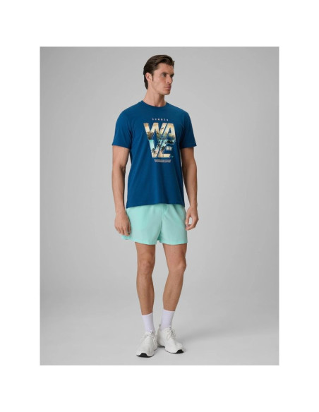 T-shirt regular z nadrukiem męski 4f 4frss26ttshm4306-46s