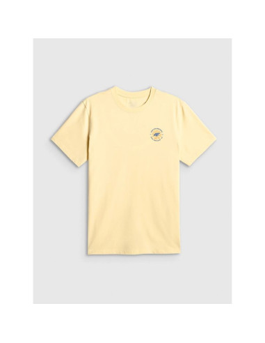 T-shirt regular z nadrukiem męski 4f 4frss26ttshm4293-73s