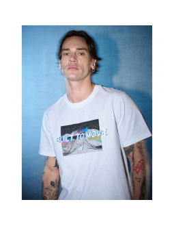 T-shirt regular z nadrukiem męski 4f 4frss26ttshm3658-10s