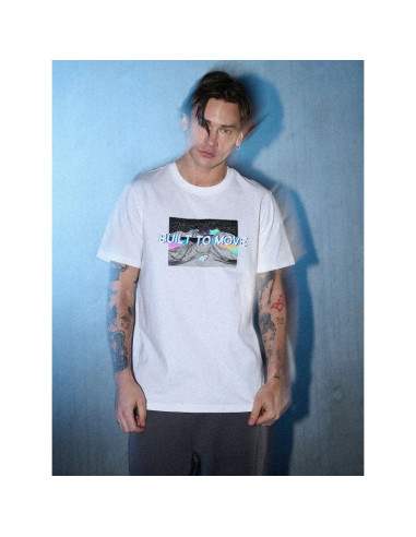T-shirt regular z nadrukiem męski 4f 4frss26ttshm3658-10s