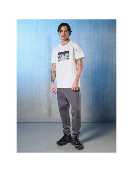 T-shirt regular z nadrukiem męski 4f 4frss26ttshm3658-10s