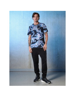 T-shirt regular z nadrukiem męski 4f 4frss26ttshm3656-90a