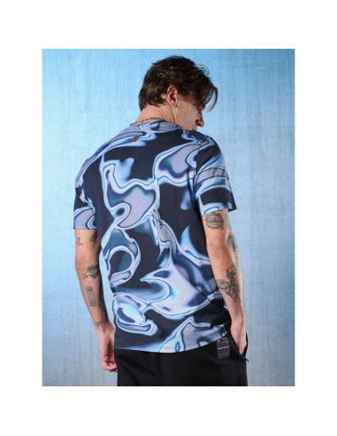 T-shirt regular z nadrukiem męski 4f 4frss26ttshm3656-90a