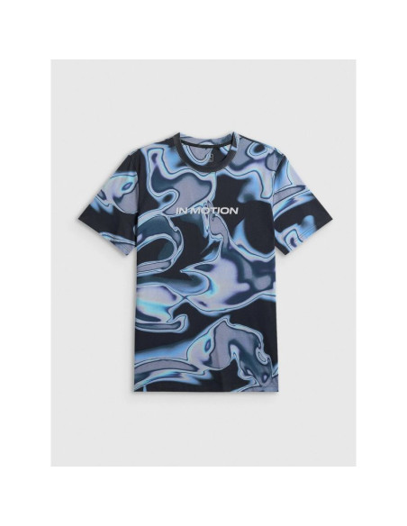 T-shirt regular z nadrukiem męski 4f 4frss26ttshm3656-90a
